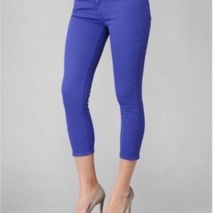 Paige “Roxie Capri” Cropped Purple/Violet Jeans 25